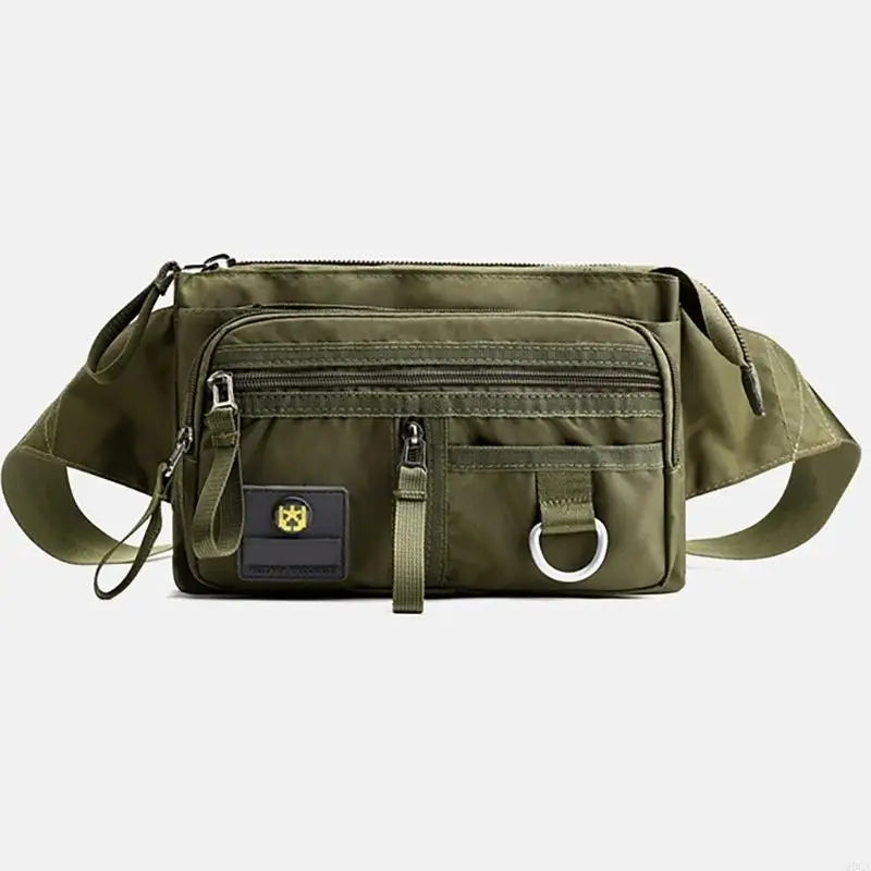 Waist Bag with Adjustable Strap Multilayer Belt Bag Crossbody Bag for Outdoor 20CA