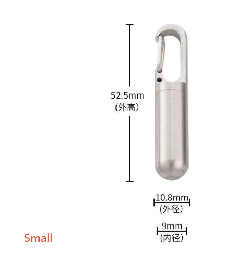 Portable Waterproof Stainless Steel Pill Box
