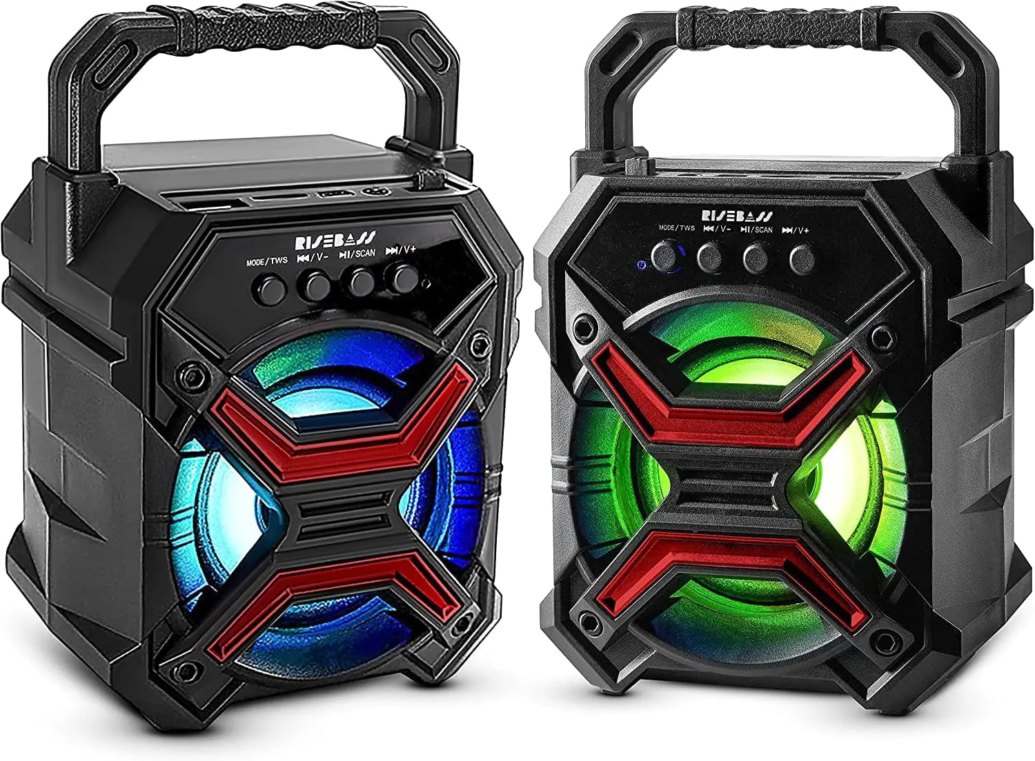 RISEBASS Compact Bluetooth Speaker: Your Portable Party