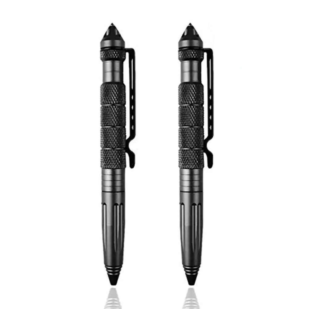 2PCS Tactical Pen Aluminum Self Defense Pen with Glass Breaker Writing Survival Tool
