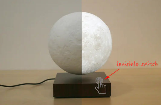 Magnetic Levitation LED Moon Lamp Night Light – 3D Printed