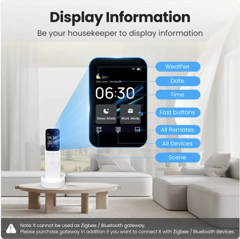 Aptus Praxis Smart Home Control Panel with Touch Screen & Charging Dock