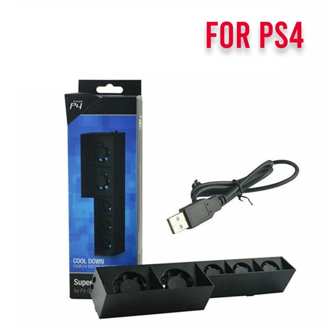 Base Support For Sony Playstation Play Station PS 4 PS4 Pro Slim Stand Control Cooler Cooling Fan Game Console Accessory Holder