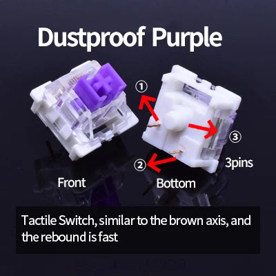 Computer & Peripherals 90pcs Dustproof Purple