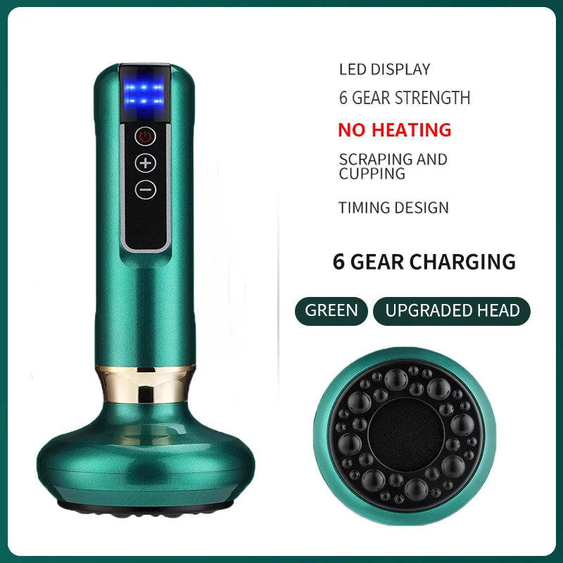 Smart Vacuum Massage Jars Rechargeable Cupping Device Infrared Red Light Warm Compress Body Back Shoulder Chinese Suction Cups
