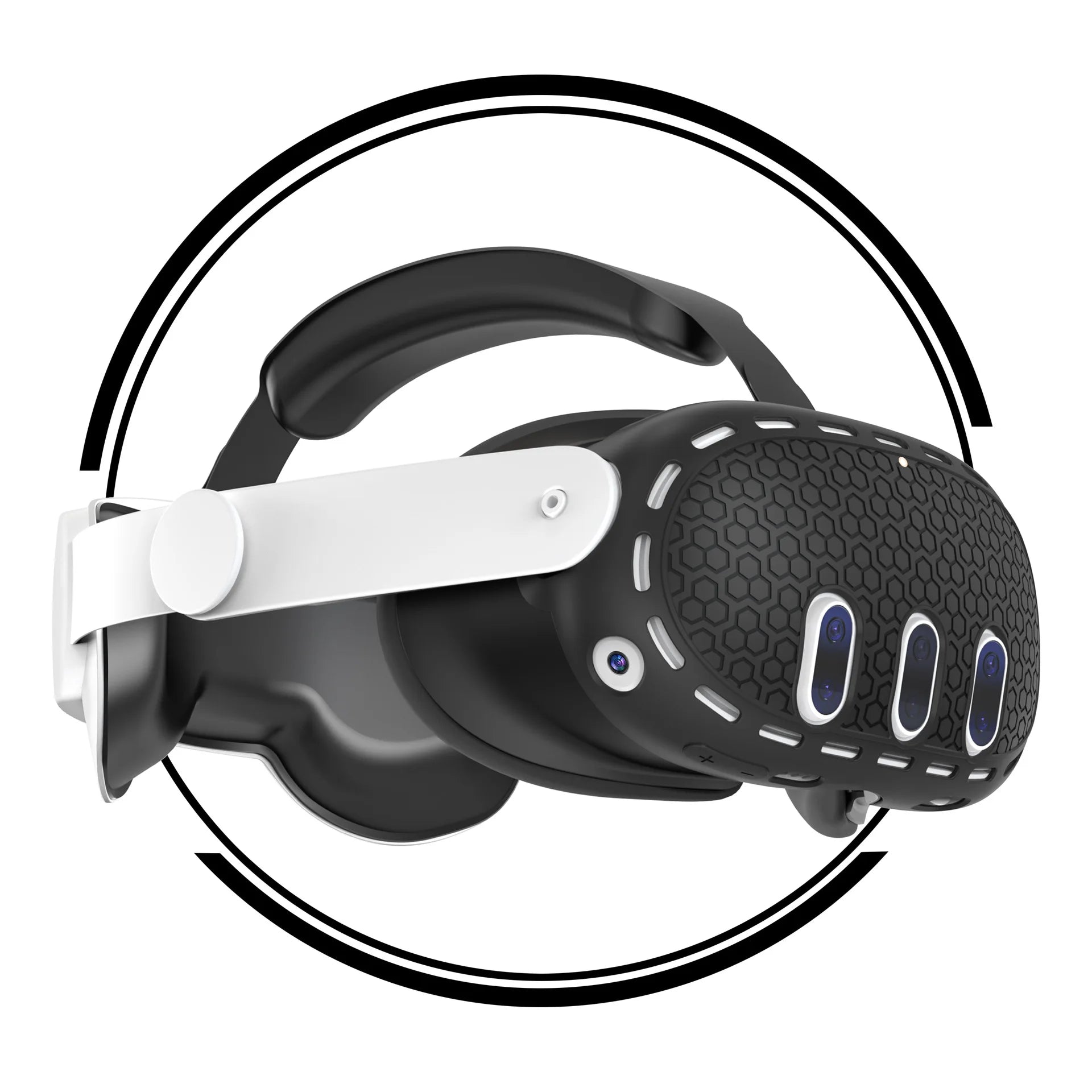 For Meta Quest 3 Elite Head Strap Soft TPU Head Strap Back Pad Attachment Reduce Head Pressure for Meta Quest3 VR Accessories