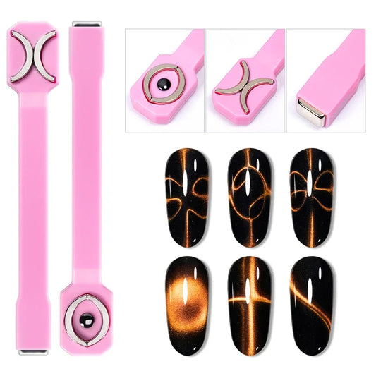 3 In 1 Nail Art Magnetic Stick Multi-Function UV/LED Gel Polish Nail Art Tools for 3D Cat Magnetic Gel Painting Magnet Wand DIY