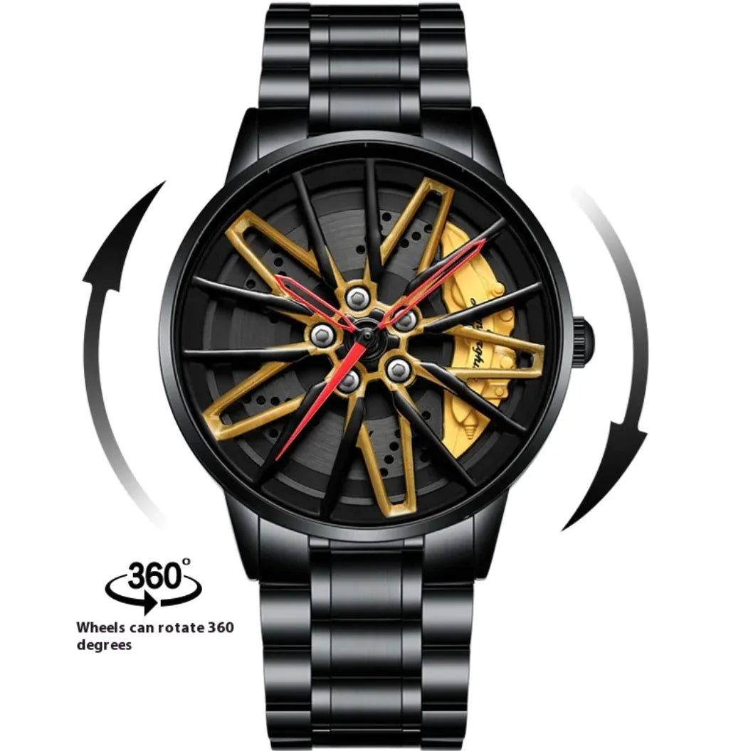 Wearables & Accessories All Black Rotating Yellow