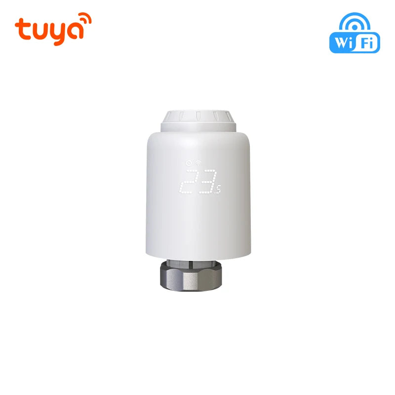 Tuya Smart Thermostatic Radiator Valve Wifi TRV Radiator Head Valve Thermostat Wifi Temperature Controller Alexa Google Home TRV603-Wifi