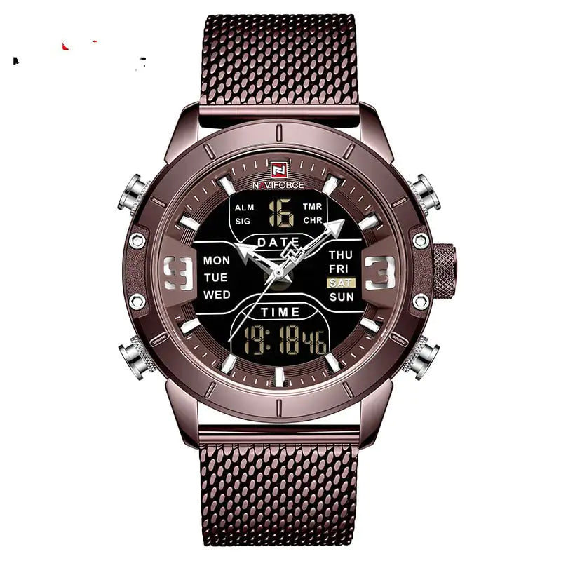 Aptus Praxis Men's Analog-Digital Business Watch with Alarm & Calendar