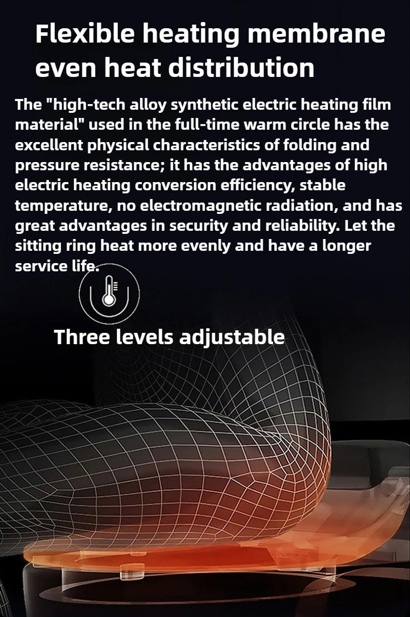 220V Heated Toilet Cover, Seat Heating, Three-speed Temperature Regulation, Smart, Toilet Seat Cover, Waterproof V U, Household, Winter