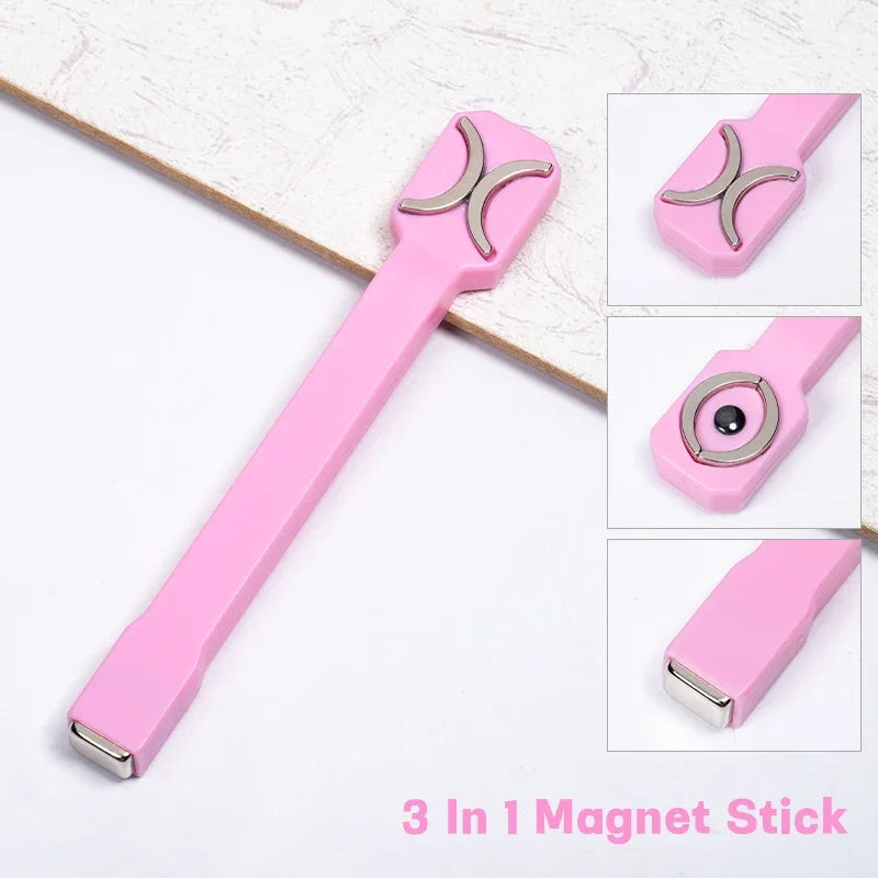 3 In 1 Nail Art Magnetic Stick Multi-Function UV/LED Gel Polish Nail Art Tools for 3D Cat Magnetic Gel Painting Magnet Wand DIY