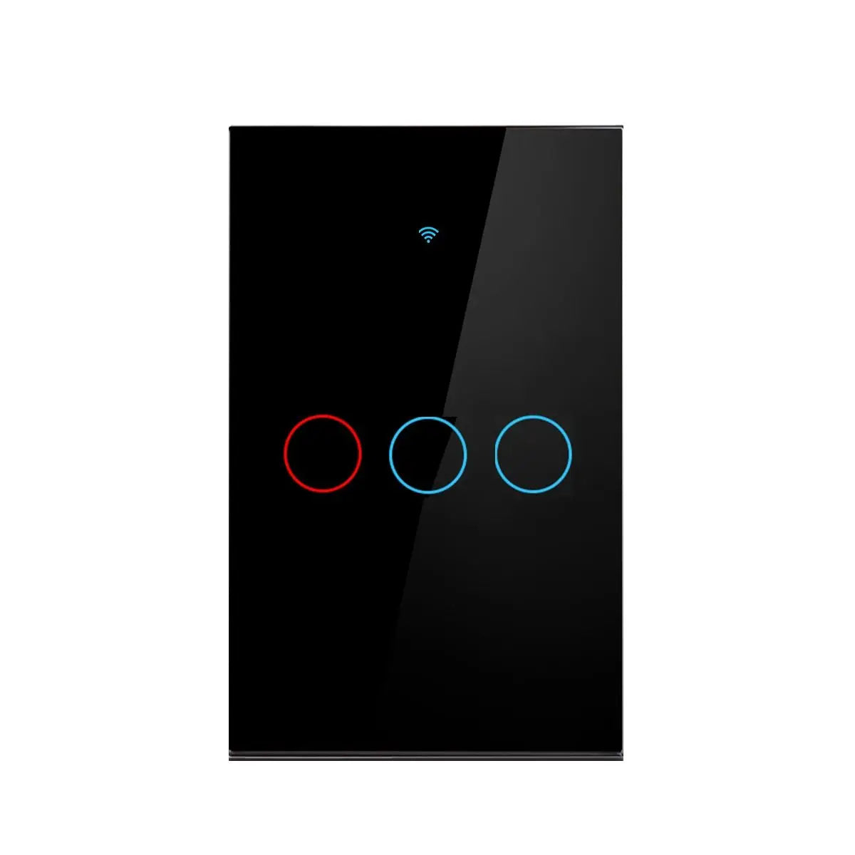 Smart Wifi Touch Switch No Neutral Wire Required Smart Home 1/2/3 Gang Light Switch 100-240V Works with Alexa Hey Google