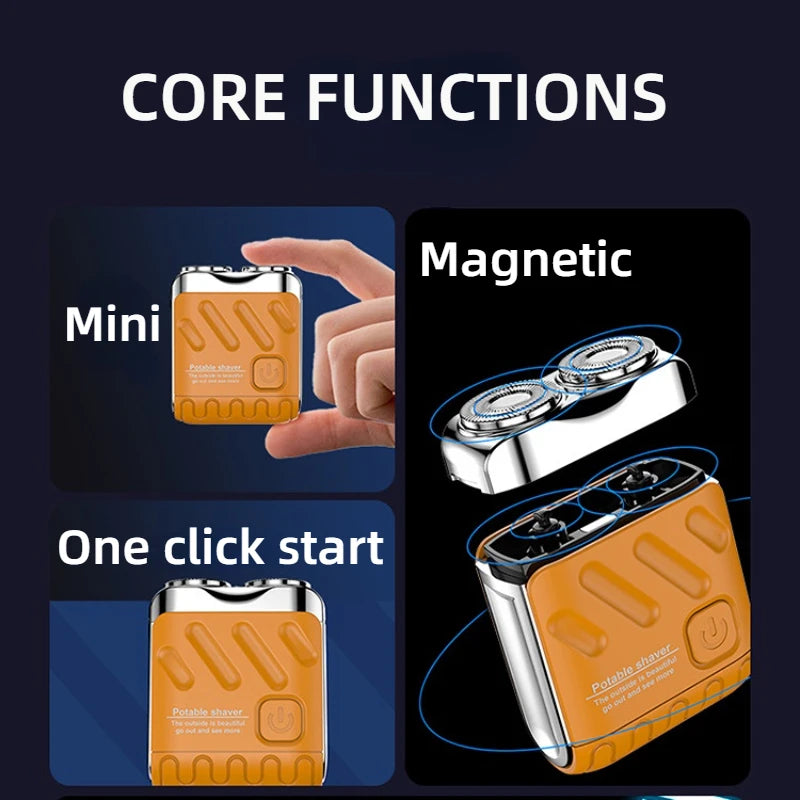 Electric Shaver Mini Portable Electric Waterproof Type-c Rechargeable