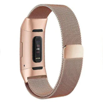 Aptus Praxis Stainless Steel Milanese Loop for Fitbit Charge 3