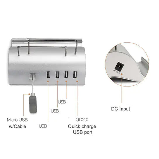Aptus Praxis Universal Gadget Charging Station: Power & Play