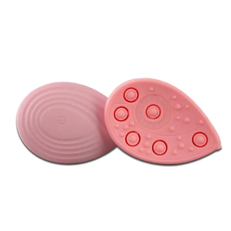 Wireless Electric Massage Device with Heating and Vibration Pink