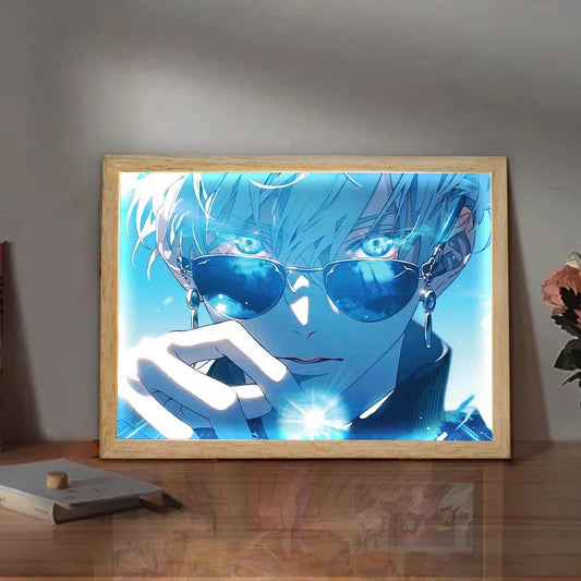 LED Light Painting Anime Figure