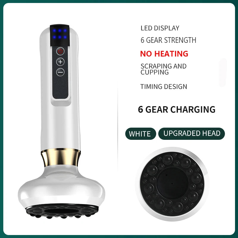 Smart Vacuum Massage Jars Rechargeable Cupping Device Infrared Red Light Warm Compress Body Back Shoulder Chinese Suction Cups