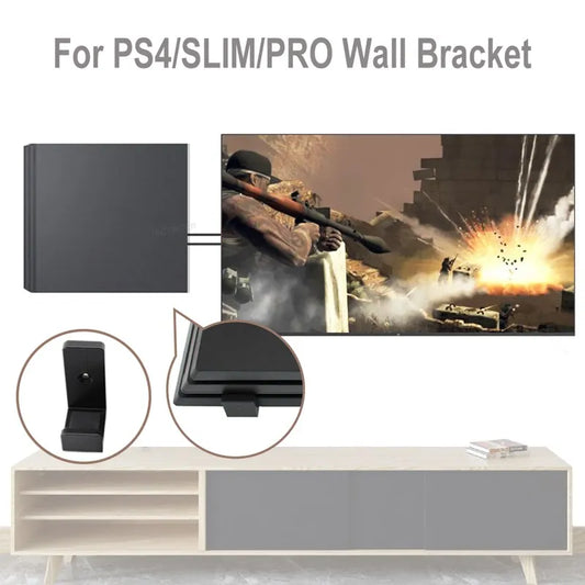 Wall Mount Holder for PS4/PS4 Slim/PS4 Pro Console