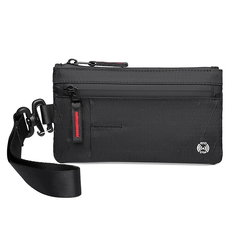 Rfid Credit Card Holder Men's Short Wallet Zipper Coin Bag X-pac Mini Travel Wallet Male Tactical Purse Coin Purse A18