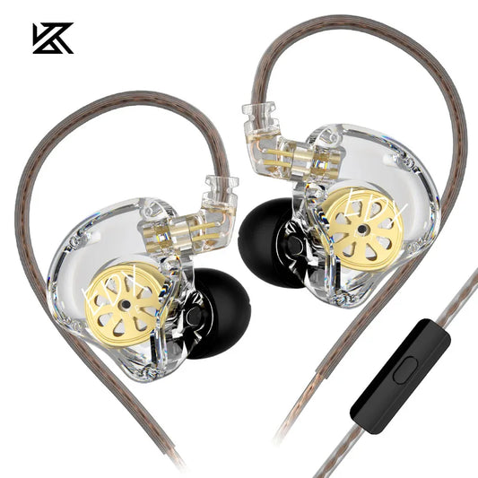 KZ EDX Lite HIFI Earphones Dynamic Driver In Ear Stereo Bass Music Earbuds Gaming Sports Headset with Detachable 2Pin Cable