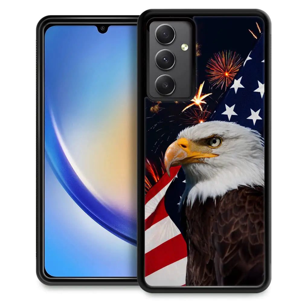 ZHEGAILIAN Case Compatible with Samsung Galaxy A54 5G CaseAmerican Eagle Flag Case for Samsung Galaxy A54 5G Case Men BoyDrop Protection Soft TPU Bumper Case for Samsung Galaxy A54 5G Case 6.4-inch