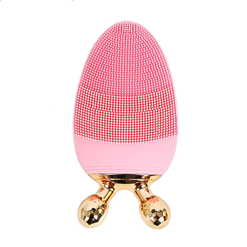 Pore Cleanser and Facial Slimming Device with Silicone Pink