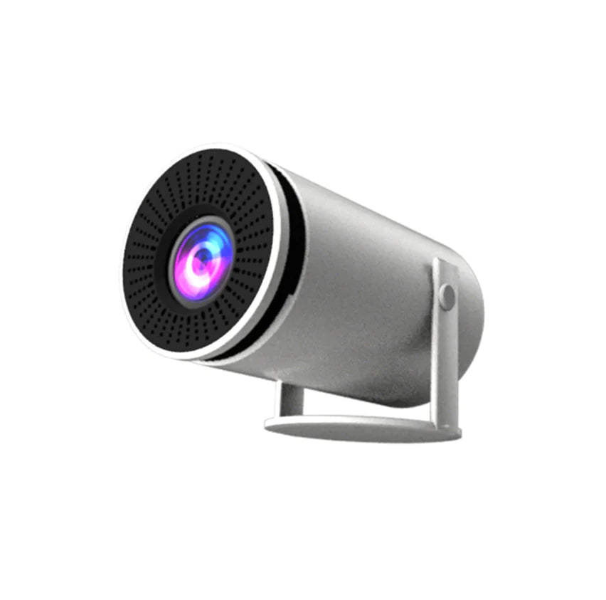 HY300 Portable Smart Projector - Android 11, WiFi 6 & 180° Rotating Stand