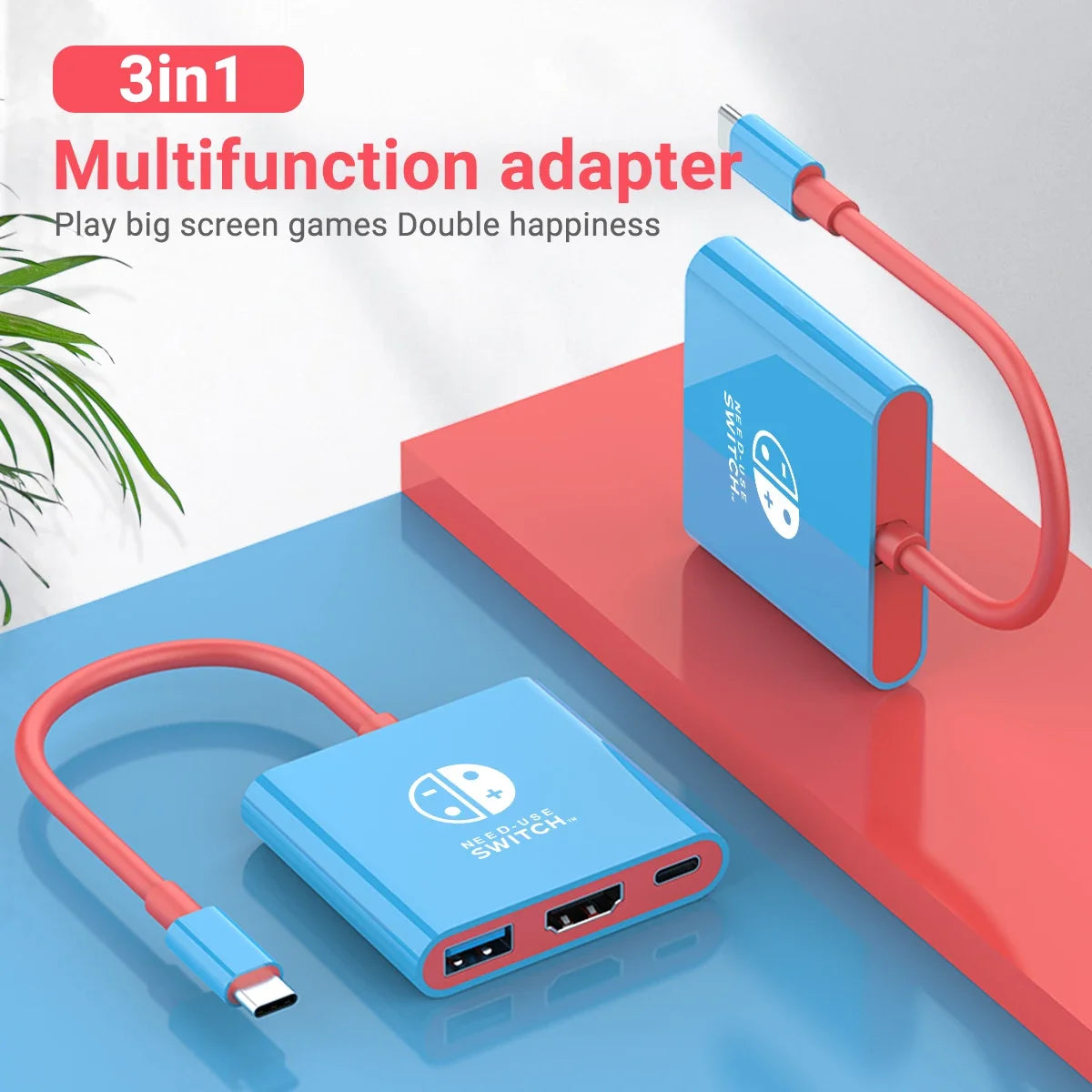 Switch Portable Docking Station TYPE C Hub with HDMI USB 3 0 Perfect for Travel Gaming Compact Design Easy Setup