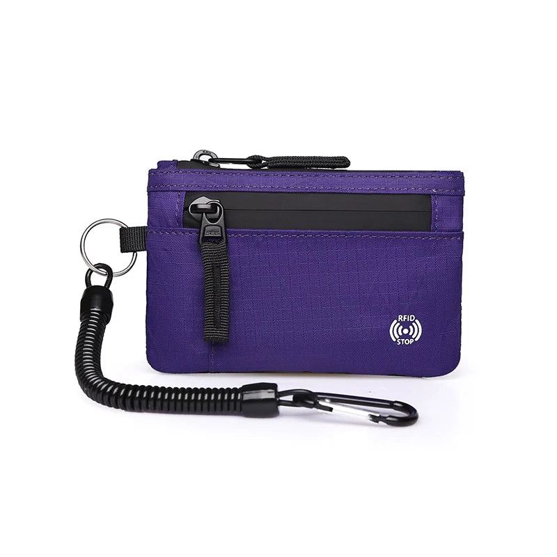 Rfid Credit Card Holder Men's Short Wallet Zipper Coin Bag X-pac Mini Travel Wallet Male Tactical Purse Coin Purse A14