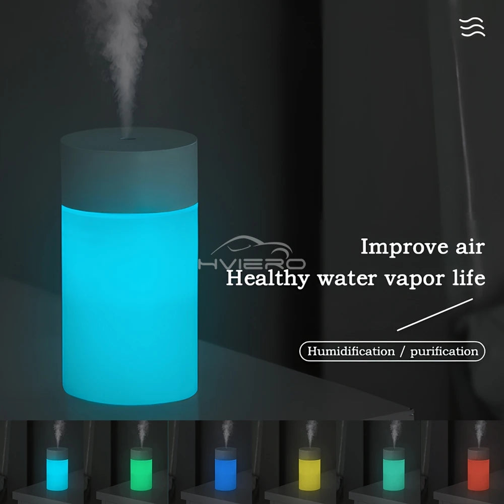 260ML colorful Portable Smart Humidifier for Home Car USB Fresh Oil Aroma Diffuser Mute Diffuser Machine Evaporative Humidifier