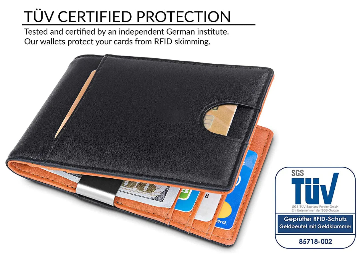 Men’s RFID Safe Swipe Leather Wallet