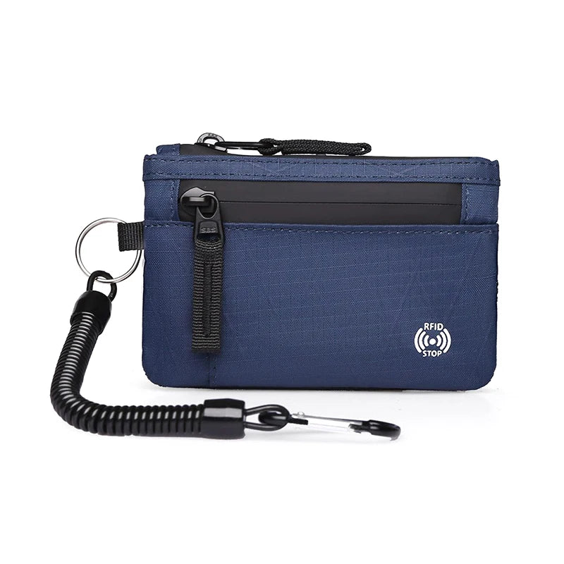 Rfid Credit Card Holder Men's Short Wallet Zipper Coin Bag X-pac Mini Travel Wallet Male Tactical Purse Coin Purse A12