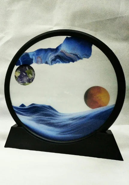 Liquid Sand Art Planet Home Decor Sand Painting