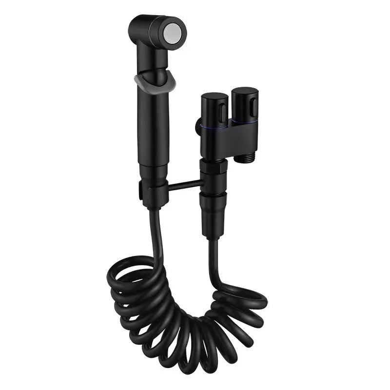 New Hygienic Shower for Bathroom Toilet Bidet Shower Head Double Outlet Angle Valve of Bathroom Accessories Bidet Toilet Seat F