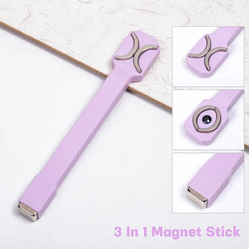 3 In 1 Nail Art Magnetic Stick Multi-Function UV/LED Gel Polish Nail Art Tools for 3D Cat Magnetic Gel Painting Magnet Wand DIY