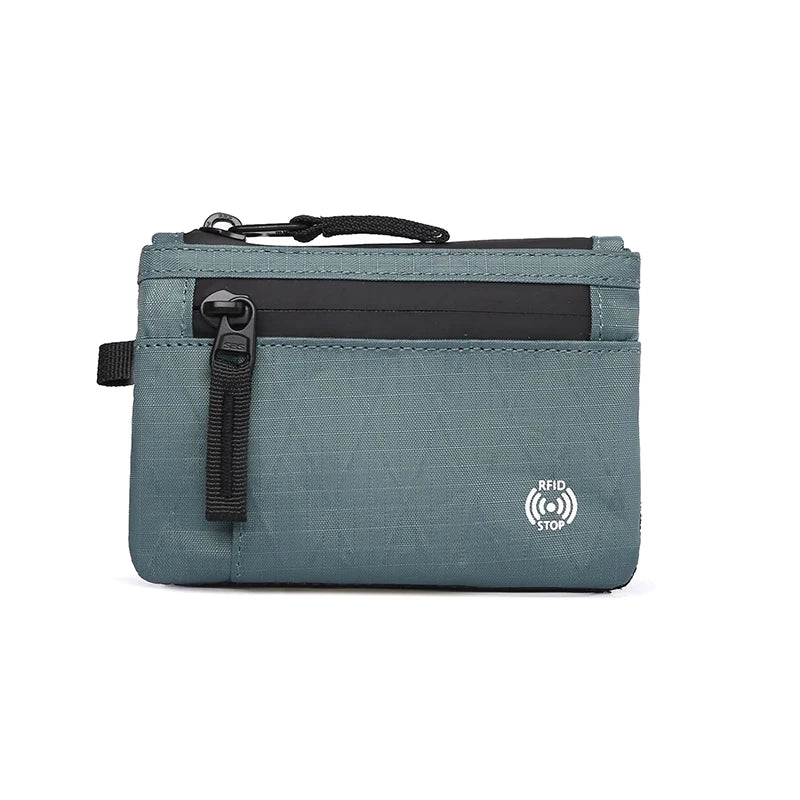Rfid Credit Card Holder Men's Short Wallet Zipper Coin Bag X-pac Mini Travel Wallet Male Tactical Purse Coin Purse A10