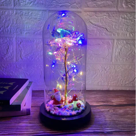 Luxe Glow Rose LED Decor