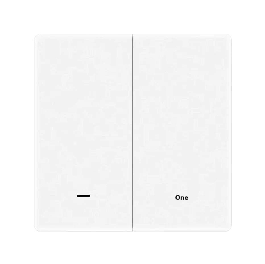 Smart Home Rebound Type Notepaper Switch 2 White Two Single Control