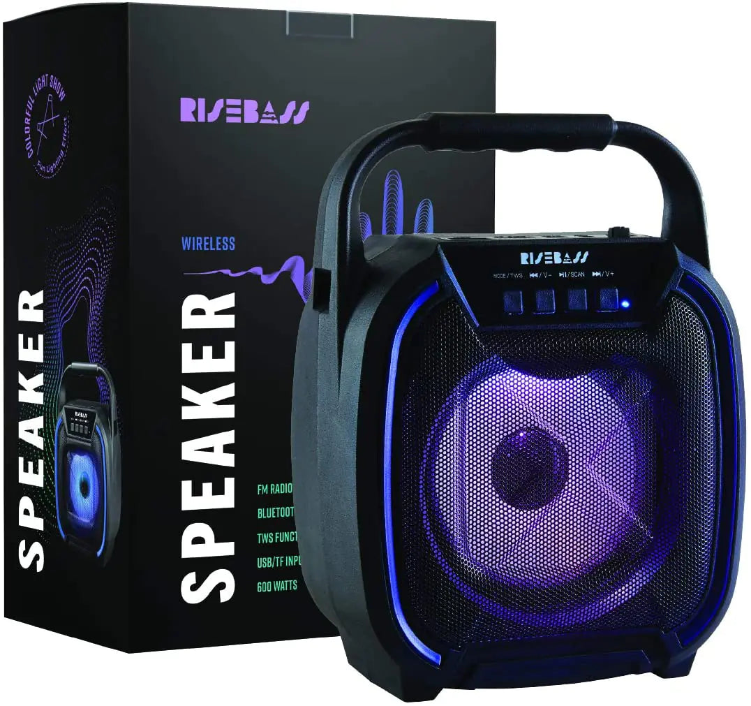 RISEBASS Portable Party Speaker: Big Sound, Anywhere