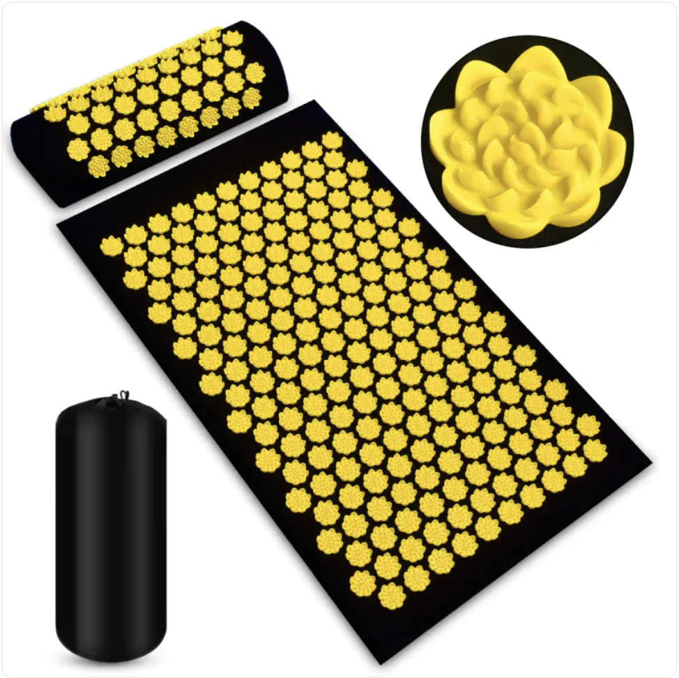 Acupressure Massage Mat and Pillow Set