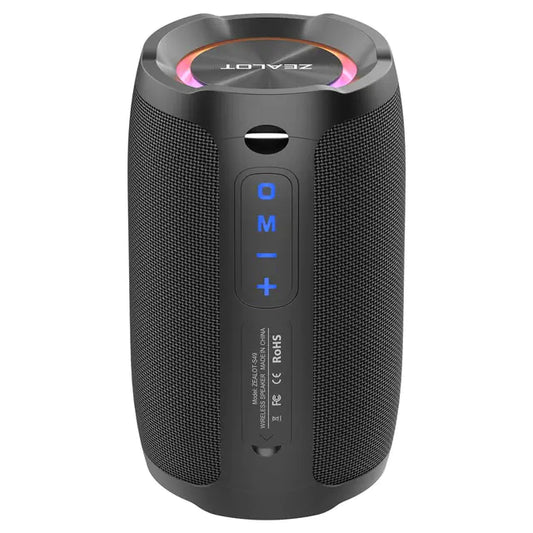 Zealot S49 20W Portable Bluetooth Speaker with 360° Sound Black Charging Version