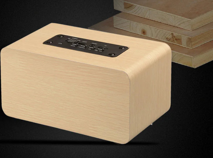 Wood Grain Wireless Bluetooth Speaker