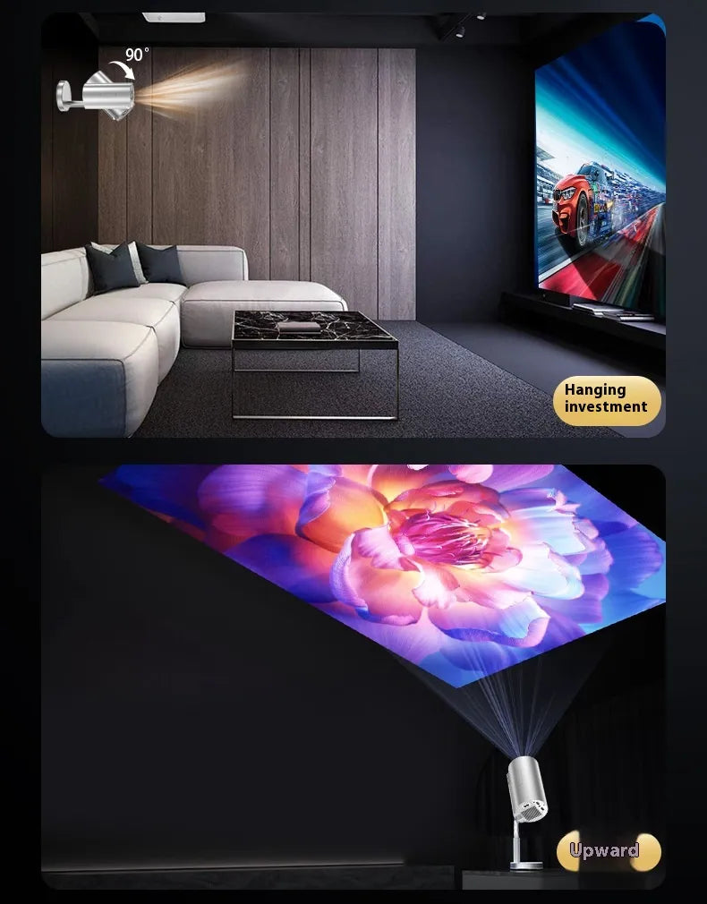 Aptus Praxis Portable HD Telescopic Smart Projector - WiFi & Voice Control