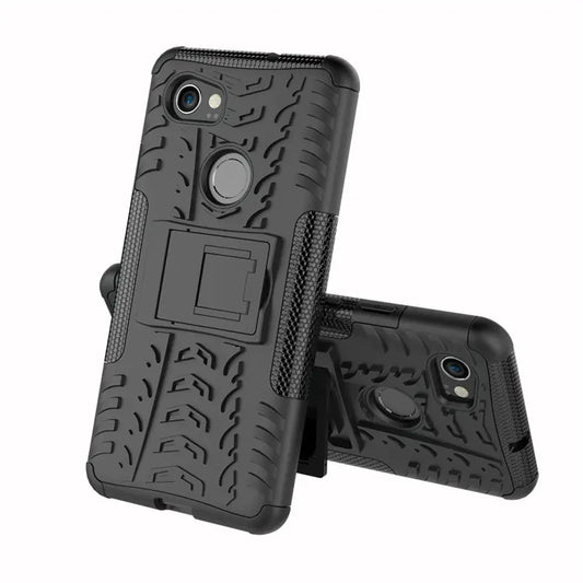 Google Pixel 2 XL Colorful Spider Pattern Case with Stand Black Pixel 2