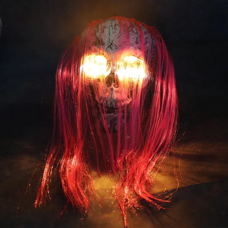 Decor Warm white eyes with pink hair single head