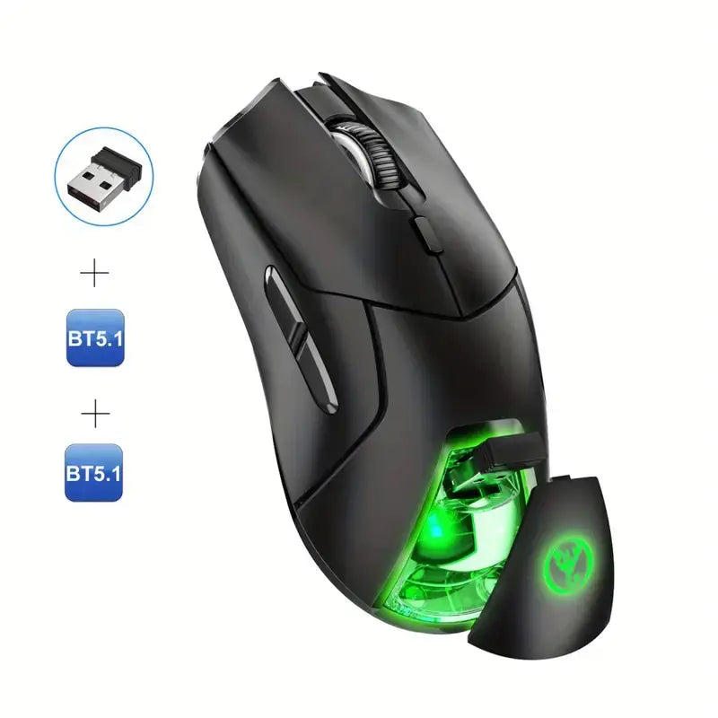 HXSJ 2.4G Wireless Gaming Mouse with Silent Clicks (4000 DPI)