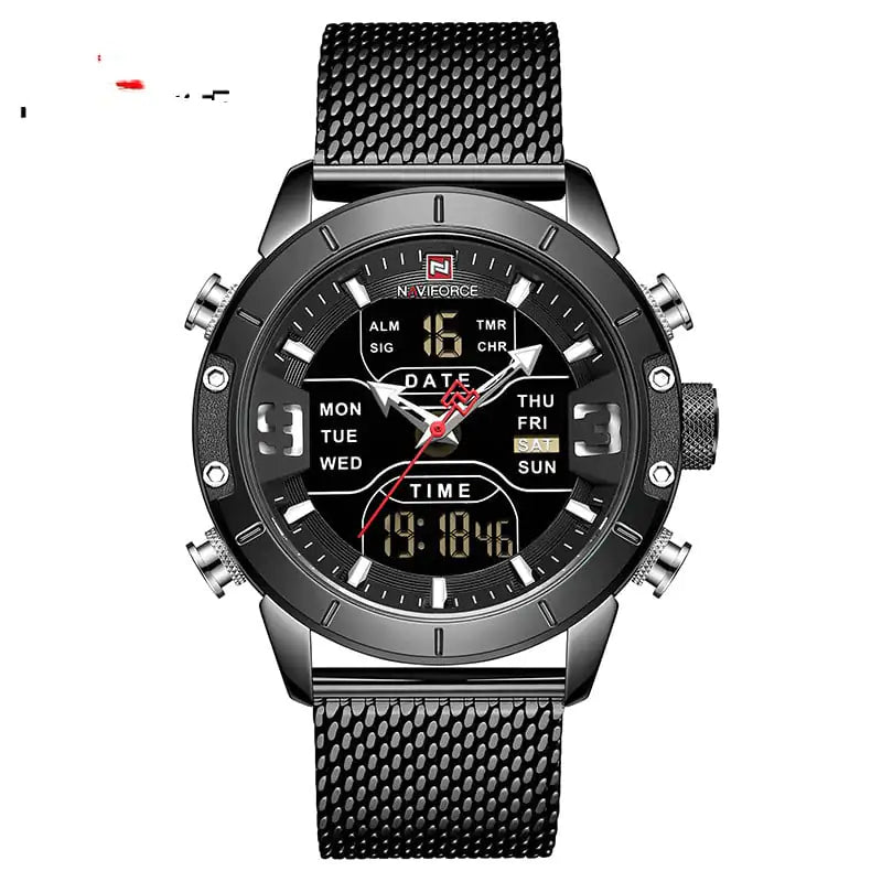 Aptus Praxis Men's Analog-Digital Business Watch with Alarm & Calendar