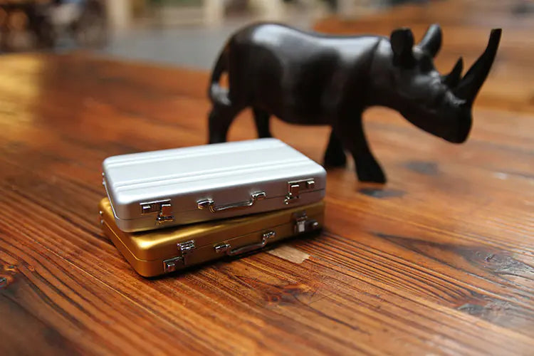 Aptus Praxis Mini Briefcase Business Card Holder with Combination Lock